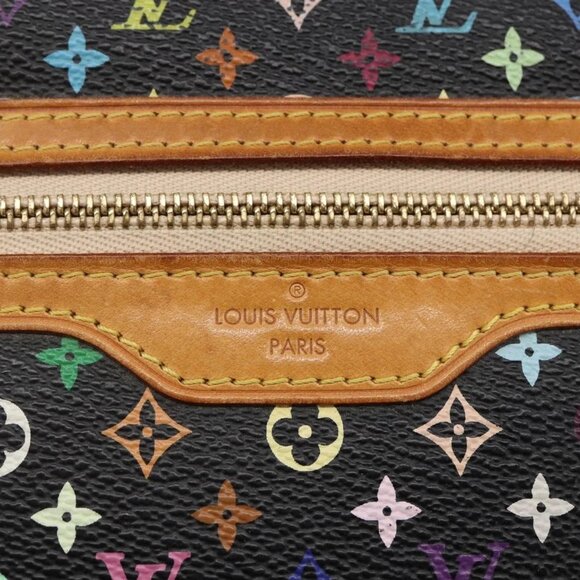 LOUIS VUITTON Monogram Multicolor Pochette GM Pouch Black M60027 LV Auth 144890V - Picture 10 of 16